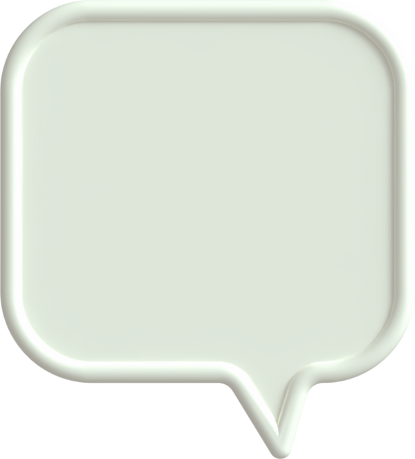 3d render speech balloon text box